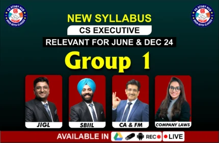 CS EXECUTIVE (NEW SYLLABUS) GROUP -1 LIVE AT HOME JUNE 24