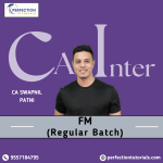 CA Inter Financial Management Regular Batch By CA Swapnil Patni For Sep'26 & Jan '2027 Exams