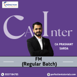 CA Inter FM Only Regular Latest Batch For New Syllabus By CA Prashant Sarda For Sep'26 & Jan'2027 Exams