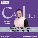 CA Inter Advance Accounts Regular Batch By CA Tejas Suchak For Sep_26 & Jan_27 Exams