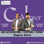 CA Inter, Advanced Accounting + Costing + FM & SM, Recorded Batch, For Sep'26 & Jan '2027 Exams