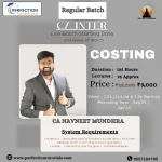 CA Inter Costing Recorded/ Live Batch By CA Navneet Mundra For  Sep 26 & Jan 27 Exams