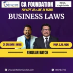 CA FOUNDATION, LAW, RECORDED/ LIVE BATCH, BY CA DARSHAN KHARE & PROF. S.M JOSHI FOR  JAN/MAY'26 EXAMS