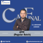 CA FINAL, AFM, REGULAR BATCH, BY CA ABHISHEK ZAWARE FOR May/Nov 26/27/28 EXAMS