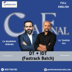 CA Final DT & IDT (Exam Oriented Batch) FULL ENGLISH For, Nov 26 & May 27 Exams