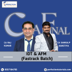 CA Final AFM & IDT Exam Oriented Course By CA Sankalp Kanstiya & CA Rajkumar For Nov_26 & May'27 Exams