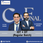 CA Final, Indirect  & Direct Tax, Regular Batch, By CA Bhanwar Borana & CA Rajkumar, For Nov' 26 & May'27 onwards