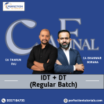CA Final DT & IDT (Regular Batch) Full English For Nov 26 & May 27 By Ca Bhanwar Borana & CA Tharun Raj