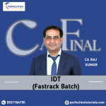 CA Final Indirect Tax (IDT) 2.0 Exam Oriented By CA Rajkumar For Nov'26 & May'27 Exams