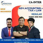 CA Inter, Advance Accounting & Taxation & Law (Group 1 Combo), Recorded/Live Batch, For May/Sep'2026 Exams