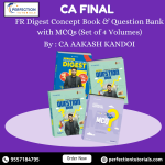 CA Final Financial Reporting Digest Concept Book & Question Bank with MCQs (Set of 4 Volumes) New Scheme By CA Aakash Kandoi Applicable for May & Sep 2026