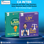 CA Inter – Corporate and Other Laws Summary Notes+Question Bank & MCQ Booklet May’26, Sep’26 & Jan’27