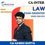 CA Inter, Law, Exam-Oriented (Fast Track Batch), By CA Harsh Gupta For Sep'26 & Jan'2027 Exams