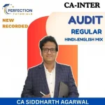 CA Inter, Audit, Regular Batch, By CA Siddharth Agarwal, For Sep 26 & Jan 27 Exams