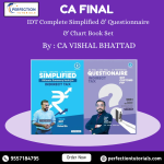 IDT Complete Simplified & Questionnaire & Chart Book Set | CA Final IDT | By CA Vishal Bhattad | Jan26 Exam