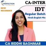 CA Inter, Indirect Tax, Regular Batch, By CA Riddhi Baghmar, For May/Sep'2026 Exams