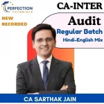 CA Inter, Audit, Recorded/ Live Batch, By CA Sarthak Jain, For Nov'26 / May '2027 Exams