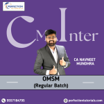 CMA Inter, OMSM, Regular Batch, By CA Navneet Mundhra For June'26/Dec'26 Exams