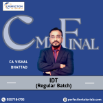 CMA Final | Indirect Tax IDT | Regular In-Depth | CA Vishal Bhattad | June 26 & Dec 26