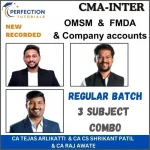 CMA Inter, Company accounts & FMDA & OMSM, Regular Batch, By CA Tejas Arlikatti & CA CS Shrikant Patil & CA Raj Awate