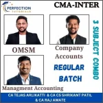 CMA INTER, Company accounts & OMSM & Management Accounting, Regular Batch, By CA Tejas Arlikatti & CS Shrikant Patil & CA Raj Awate