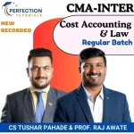 CMA INTER, LAW ETHICS & COSTING, REGULAR BATCH, BY CS TUSHAR PAHADE & PROF. RAJ AWATE FOR JUNE' 26 EXAMS