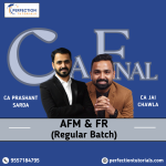CA Final, AFM + FR, Regular Batch, By CA Prashant Sarda & CA Jai Chawla For May/Nov 26/27/28 Exams