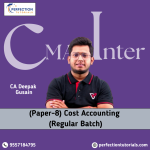 CMA Inter, Cost Accounting (Paper-8), Regular Batch, By CA Deepak Gusain
