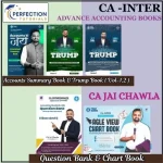 CA Inter Advanced  Accounting Book Set  Main Books + Question Bank + Chart Book by CA Jai Chawla For Sep 25 & Jan 26 Exams