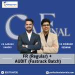 CA Final FR (Regular Batch) & Audit (Exam Oriented Batch) For May/Nov 26/27/28 Onwards (Full English)