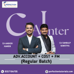 CA Inter Advanced Accounts, Costing & FM For May 26, Sep 26 & Jan 27 Exams
