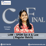 CA Final, SPOM SET A LAW (BASIC ENGLISH), Regular Batch, For Nov'26 Exams