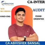 CA Inter Audit Fastrack Batch By CA Abhishek Bansal For Sept 25 & Jan 26 Exams