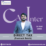 CA Inter, Direct Tax, Fastrack Batch, By CA Vijay Sarda, For May_26 & Sep_26 Exams