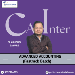 CA Inter, Advanced Accounts, Fastrack Batch, By CA Abhishek Zaware, For May/Sep'26 Onwards