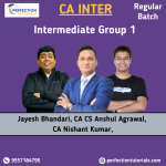 CA Inter, Group-1 Combo, Recorded/ Live Batch, For May/Sep'2026 Exams