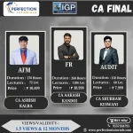 CA Final, AFM+FR+Audit Combo, New Syllabus Regular Batch For Jan/May'26 Exams