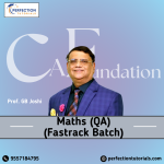 CA Foundation Quantitative Aptitude Fastrack Lectures By Prof. G.B Joshi For Sep'26 & Jan'2027 Exams