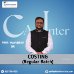 CA Inter Costing (Regular Batch)  By Prof. Mayuresh Full English For Sept 26 & Jan 27 Exams