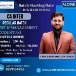 CA Inter Cost & Management Accounting By CIMA Siddhant Sonthalia For Sept_26 & Jan_27