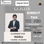 CA Inter Direct Tax Regular Batch By CA Shirish Vyas For Sep'26 & Jan'27 Exams