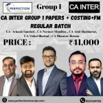 CA Inter Group 1 Papers + Costing & FM Regular Batch For Sep'26 & Jan '2027 Exams