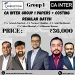 CA Inter Group 1 Papers + Costing (A.B) - Regular Batch For May/Sep'26 Exams