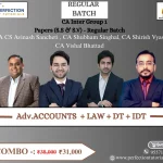 CA Inter Group 1 Paper Combo Recorded/ Live Batch CA CS Avinash Sancheti | CA Shubham Singhal | CA Shirish Vyas | CA Vishal Bhattad For May/Sep'26 Exams