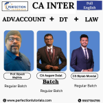 CA Inter Advanced Accounting, Direct Tax & Law (Full English) By Prof. Dipesh Majithia & CA Aagam Dalal & CS Biplab Mondal For Sep"2026 & Jan'2027 Exams