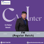 CA Inter Financial Management (Regular Batch) By CA Rahul Danait Full English For Sep 26 Exams