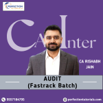 CA Inter, Audit, Fastrack Batch, By CA Rishabh Jain, For Sep'26 / Jan 2027 Exams