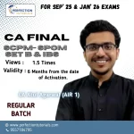 CA FINAL SCPM- SPOM Set B & IBS COMBO, REGULAR BATCH ,BY CA ATUL AGARWAL FOR Nov'26 & May'27 EXAMS