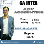 CA INTER ADVANCE ACCOUNTING REGULAR BATCH BY PROF. HP AGARWAL FOR JAN'26 & May'26 EXAMS