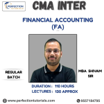 CMA Inter Financial Accounting (FA) Regular batch by CS Shivam Sir June'26 & Dec' 26 Exams